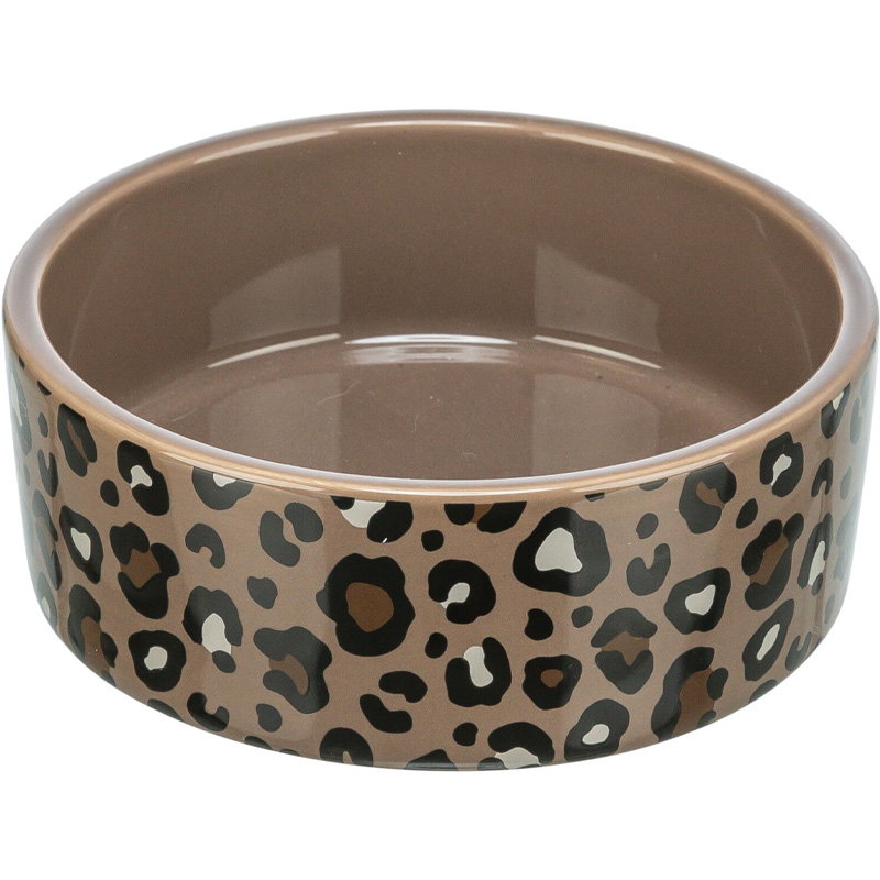 Trixie Voerbak / Drinkbak Leo Keramiek Panterprint Assorti
