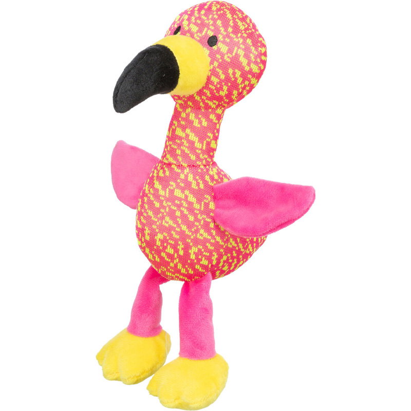 Trixie Flamingo Stof Roze / Geel 32X12X11 Cm