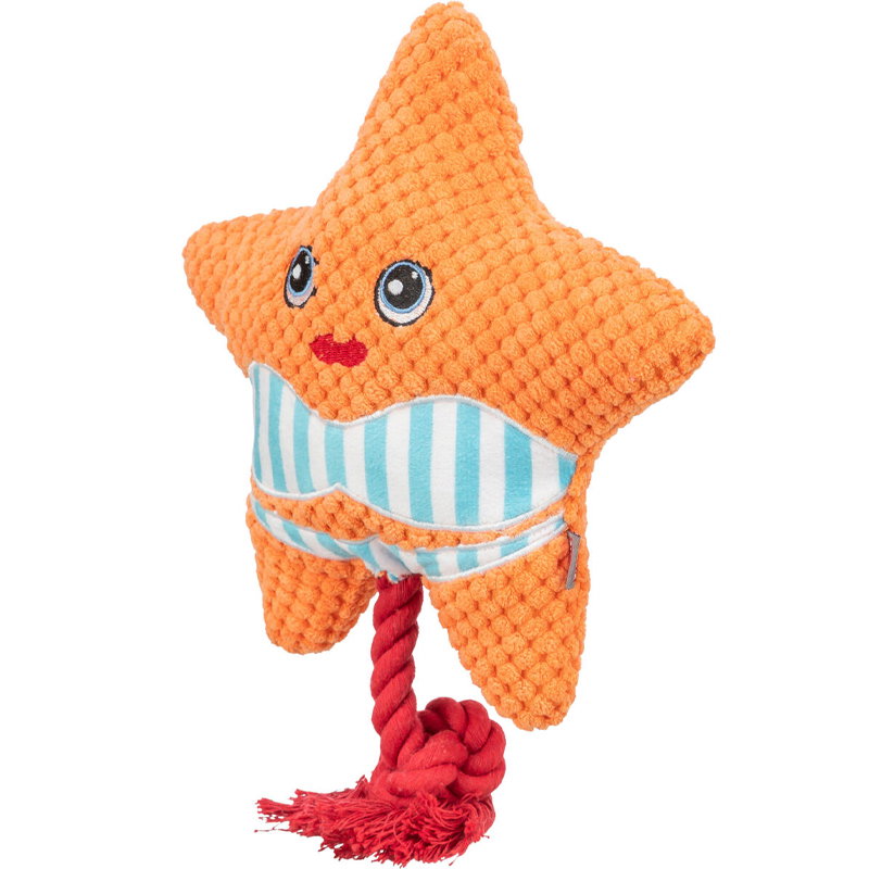 Trixie Zeester Met Flostouw Oranje 22X18X7,5 Cm