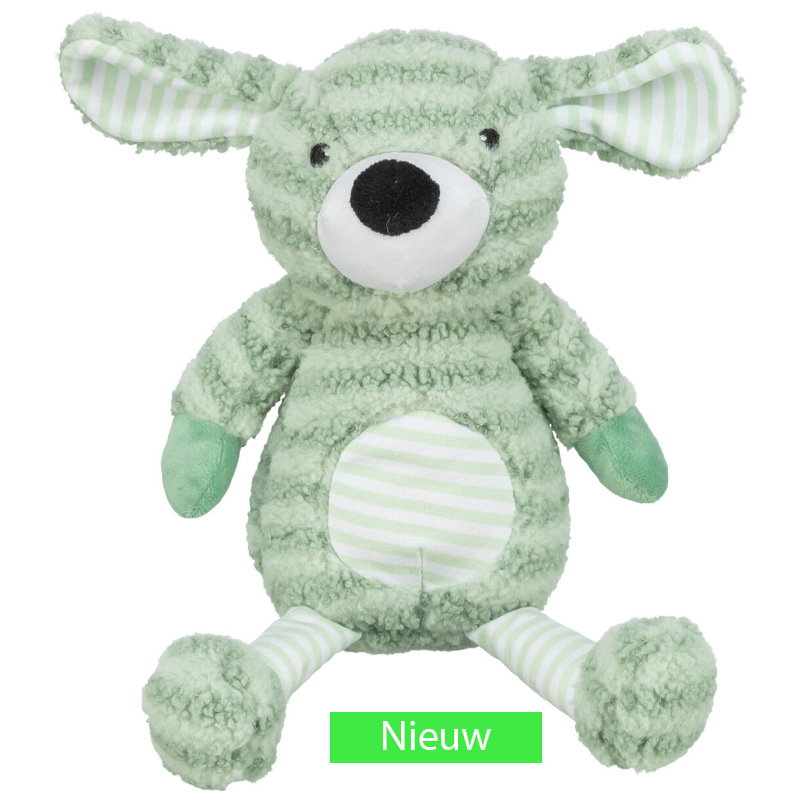Trixie Hond Met Strepen Pluche Groen 34 Cm