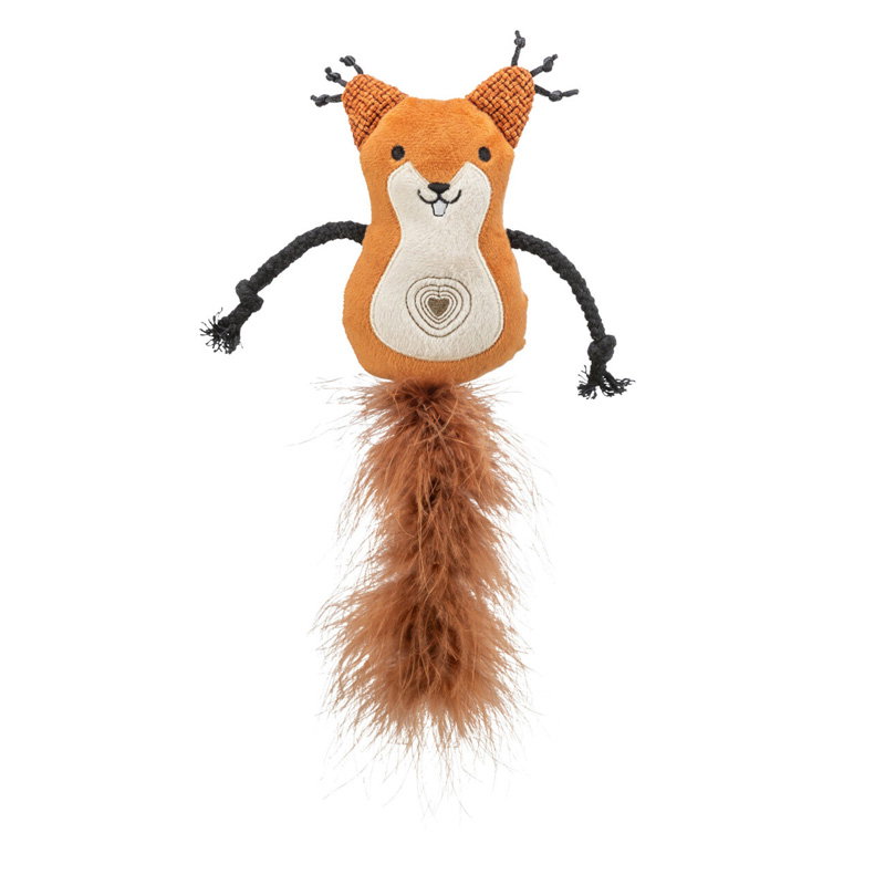 Trixie Eekhoorn Pluche Met Veerstaart Met Catnip 24 Cm