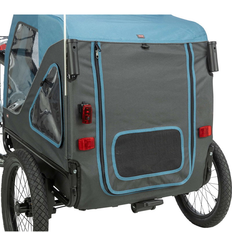 Trixie Fietskar Tot 23 Kg Blauw / Grijs S 70X88/131X88 Cm
