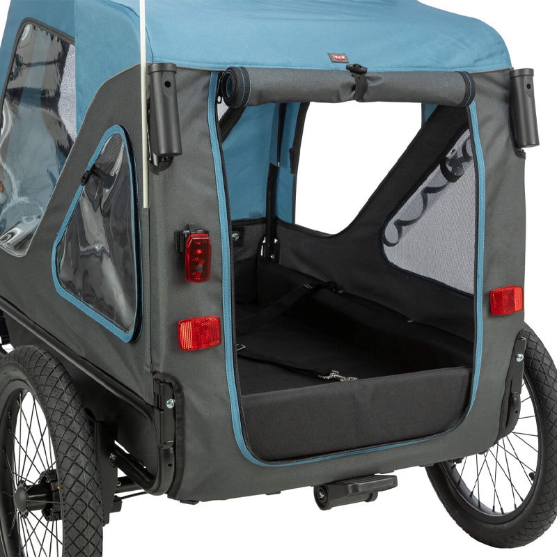 Trixie Fietskar Tot 23 Kg Blauw / Grijs S 70X88/131X88 Cm