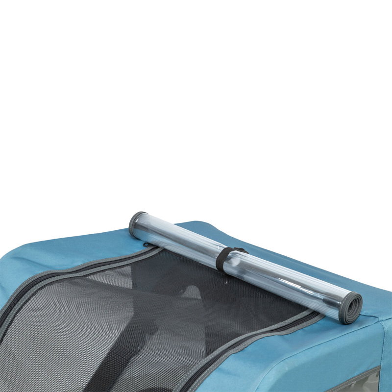 Trixie Fietskar Tot 35 Kg Blauw / Grijs M 81X102/145X102 Cm
