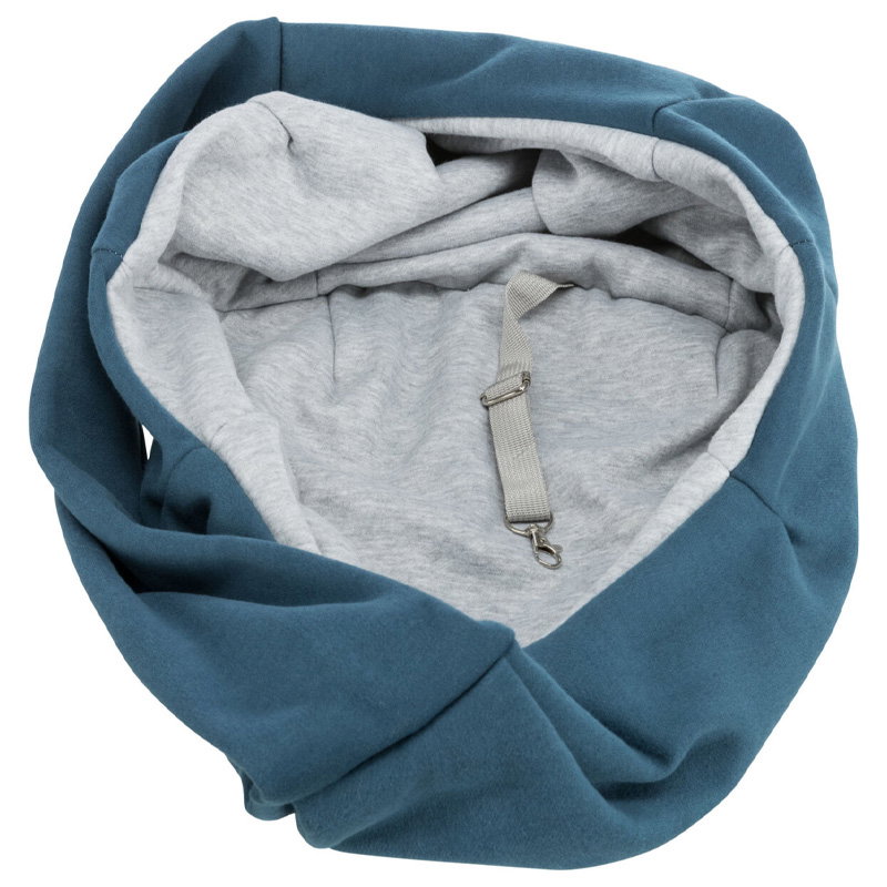 Trixie Draagtas Buikdrager Sling Blauw / Grijs 22X20X60 Cm