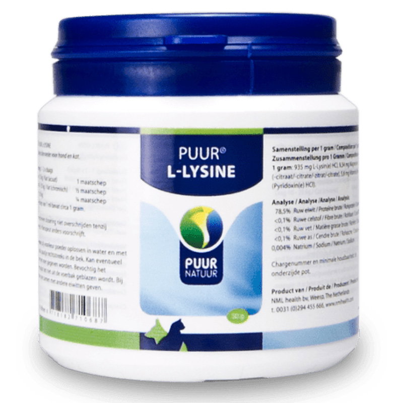 Puur Natuur L-Lysine Hond En Kat 50 Gr