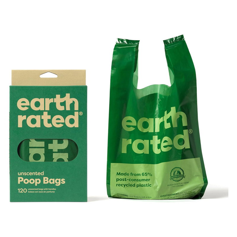 Earth Rated Poepzakjes Met Handvaten Geurloos Gerecycled 120 St