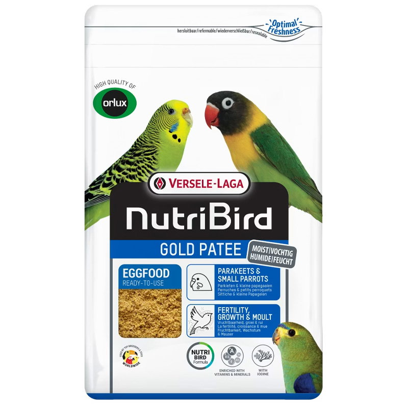 Nutribird Gold Crumble Droog Eivoer Parkieten / Kleine Papegaaien 1 Kg