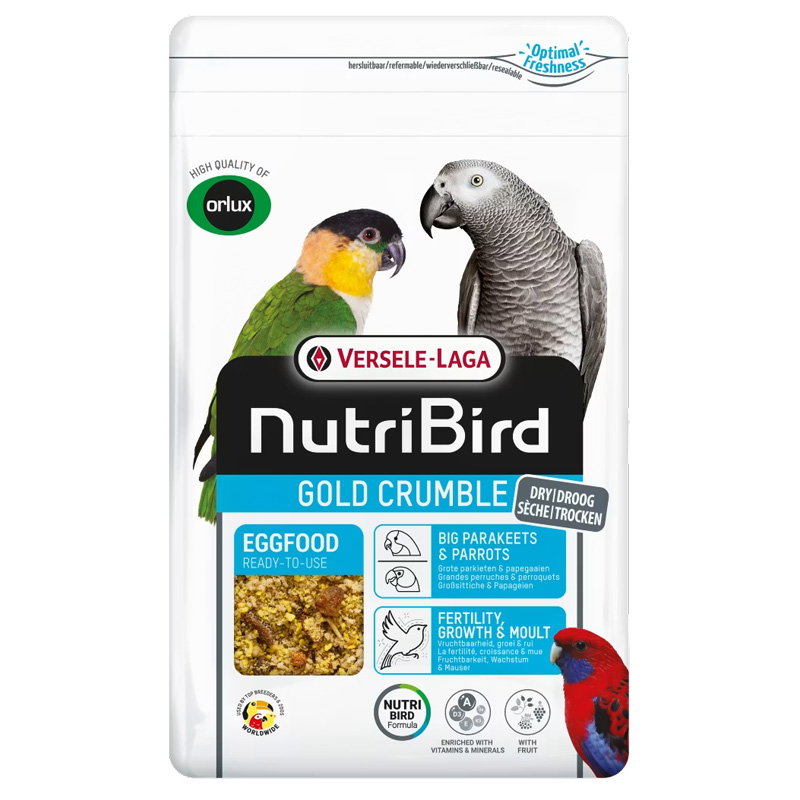 Nutribird Orlux Gold Patee Eivoer Grote Parkiet / Papegaai 1 Kg