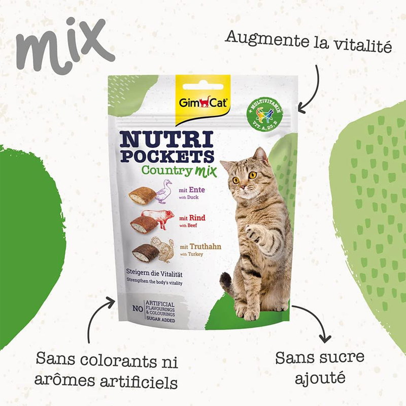 Gimcat Nutri Pockets Country Mix 150 Gr