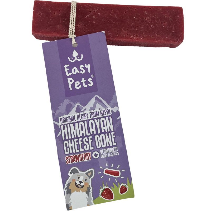 Easypets Himalayan Cheese Bone Kaas Bot Aardbei