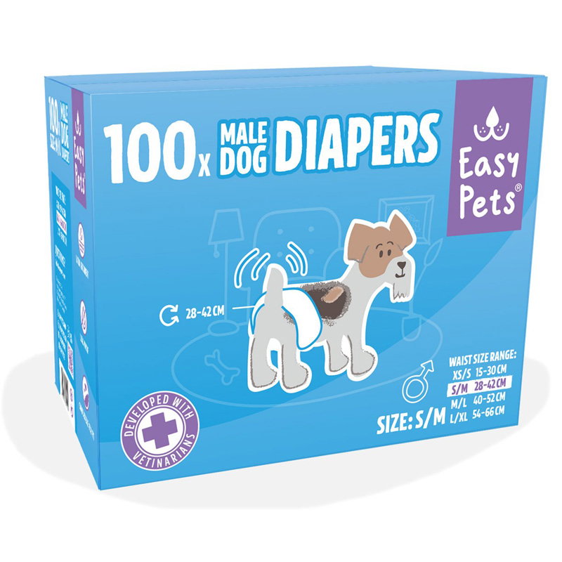 Easypets Hondenluiers Reu S/M 100 St
