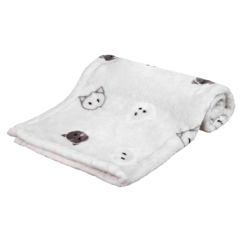 Trixie Deken Mimi Softpluche Lichtgrijs 70X50X3 Cm