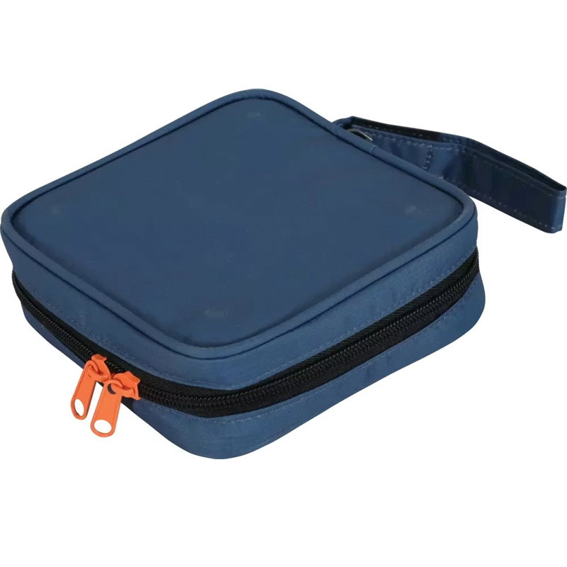 Zolux Bvk 2In1 Opvouwbare Voerbak En Drinkbak Blauw 2X700 Ml