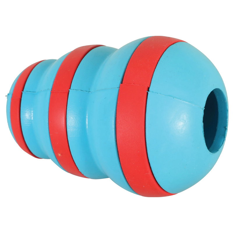 Zolux Treat Cone Rubber Lichtblauw / Rood 7X7X10 Cm - Afbeelding 2