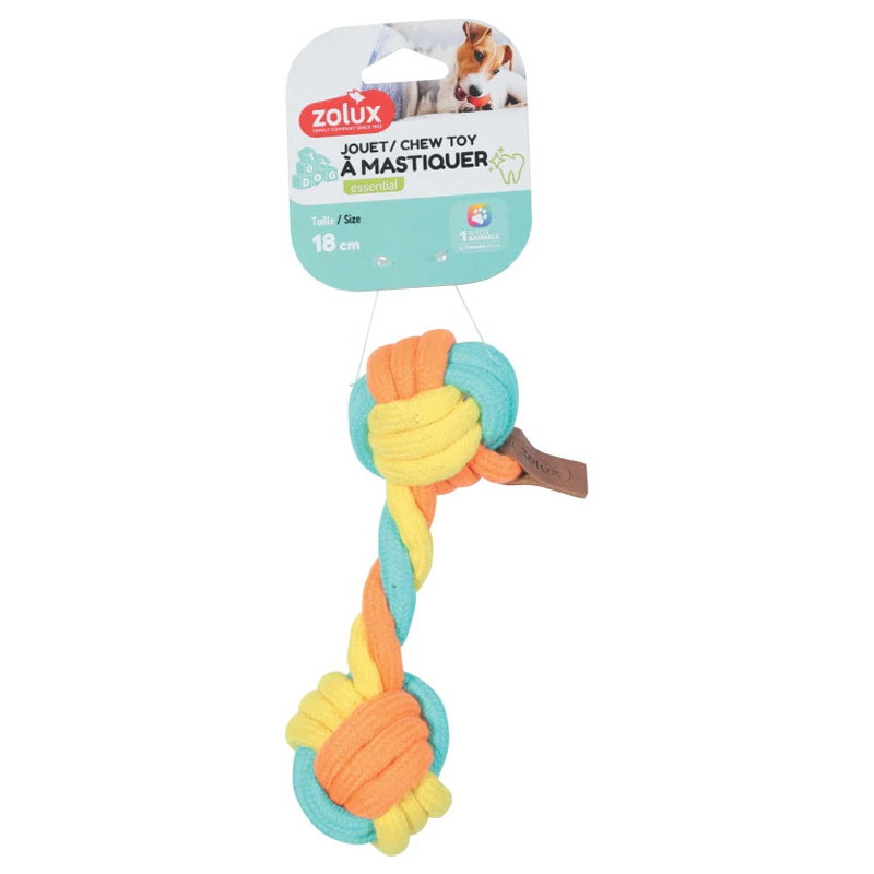 Zolux Flostouw Twist Dumbell Meerkleurig 19,5X9X6 Cm - Afbeelding 2