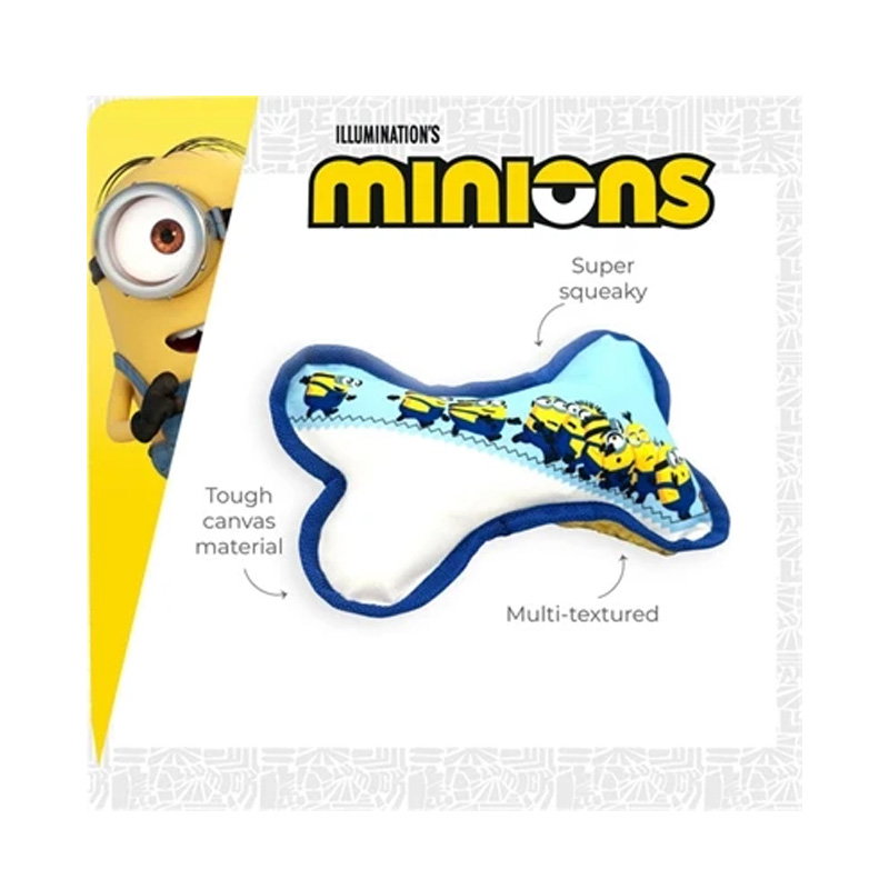 Minions Canvas Bot Met Piep Blauw / Wit 21X14,2X5 Cm - Afbeelding 2