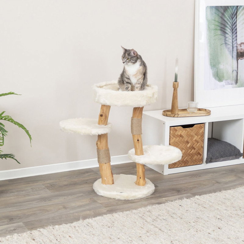 Trixie Krabpaal Santo Hout Creme 38X38X73 Cm - Afbeelding 5
