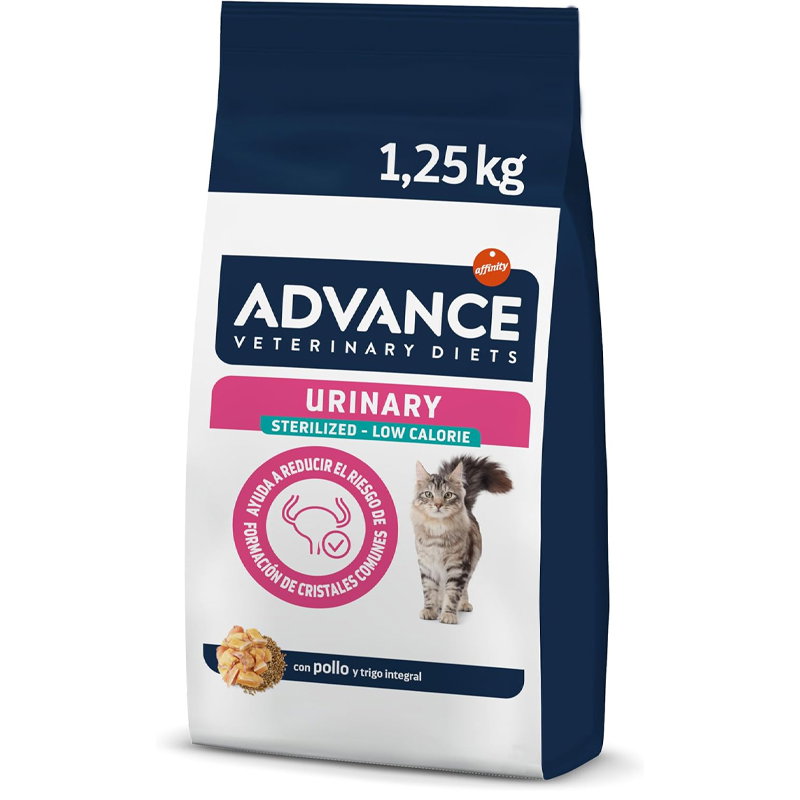 Advance Veterinary Diet Cat Urinary Sterilized Minder Calorieën 2,5 Kg