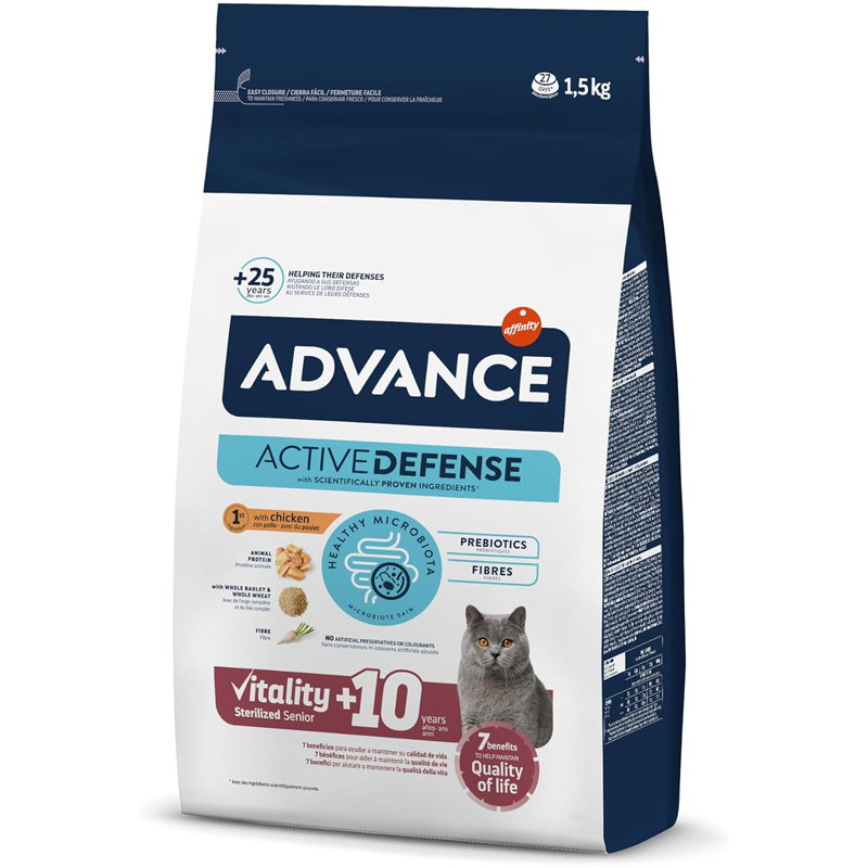 Advance kattenbrokken Sensitive Senior 10+ voor oudere katten