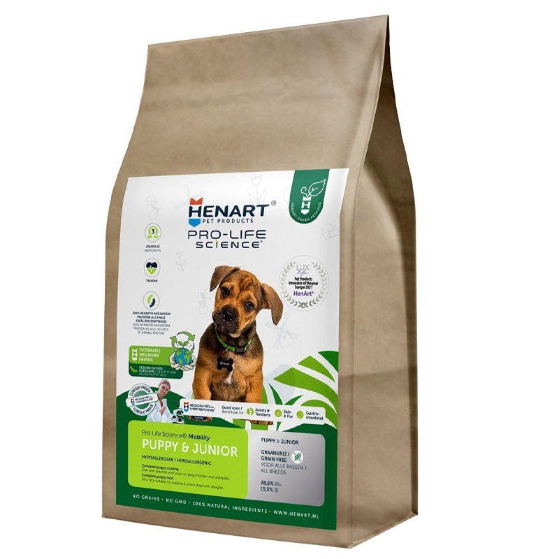 Henart Mealworm Insect Puppy / Junior With Hem Eggshell Membrane