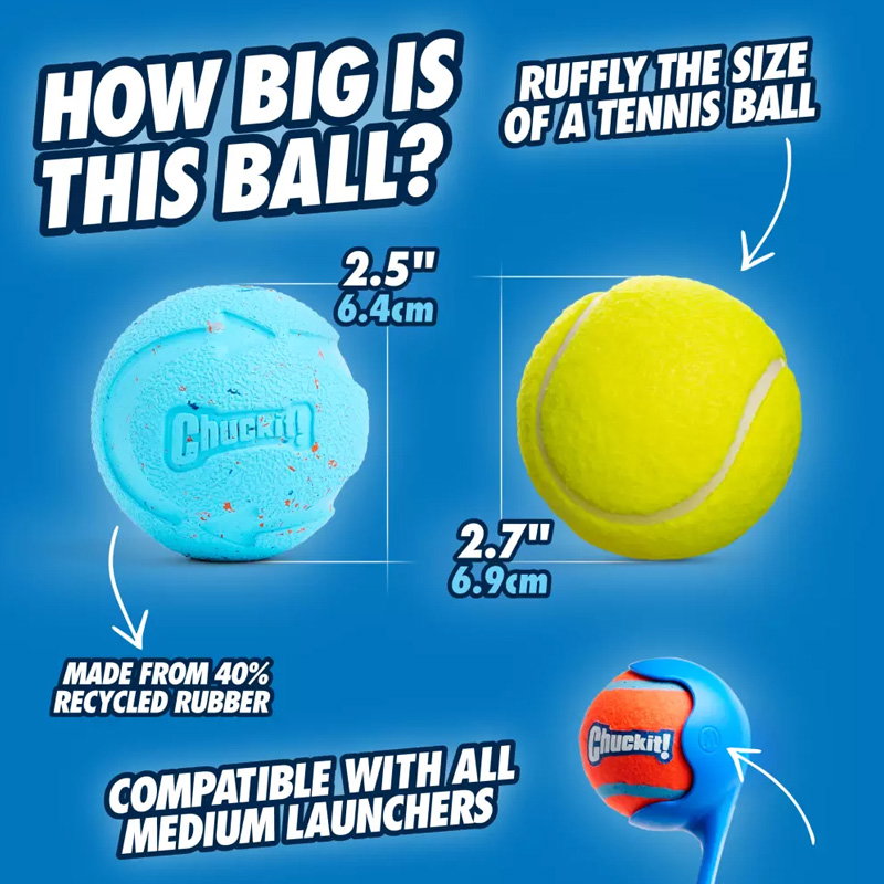 Chuckit! Rebounce Fetch Ball M (2-pack) - Afbeelding 3