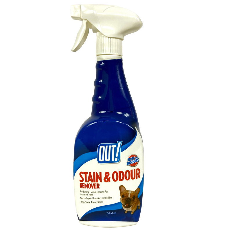 Out! Stain & Odour Remover vlekken- en geurverwijderaar 750 ml
