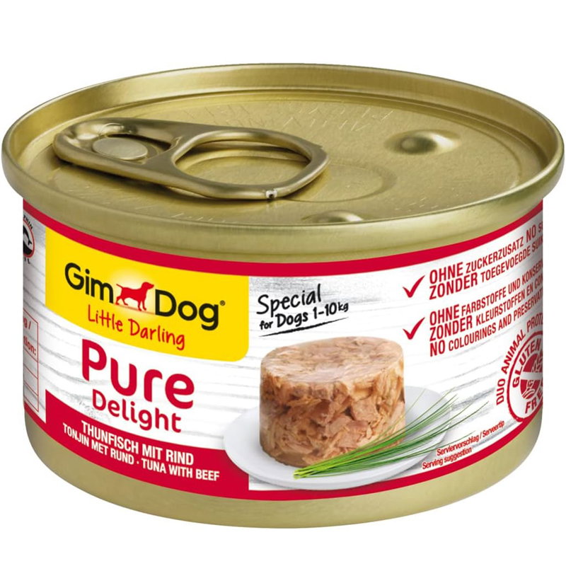 Gimdog Little Darling Pure Delight Tonijn / Rund 12X85 Gr