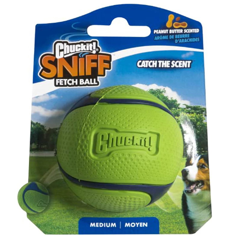 Chuckit! Sniff Fetch Ball Peanut Butter M