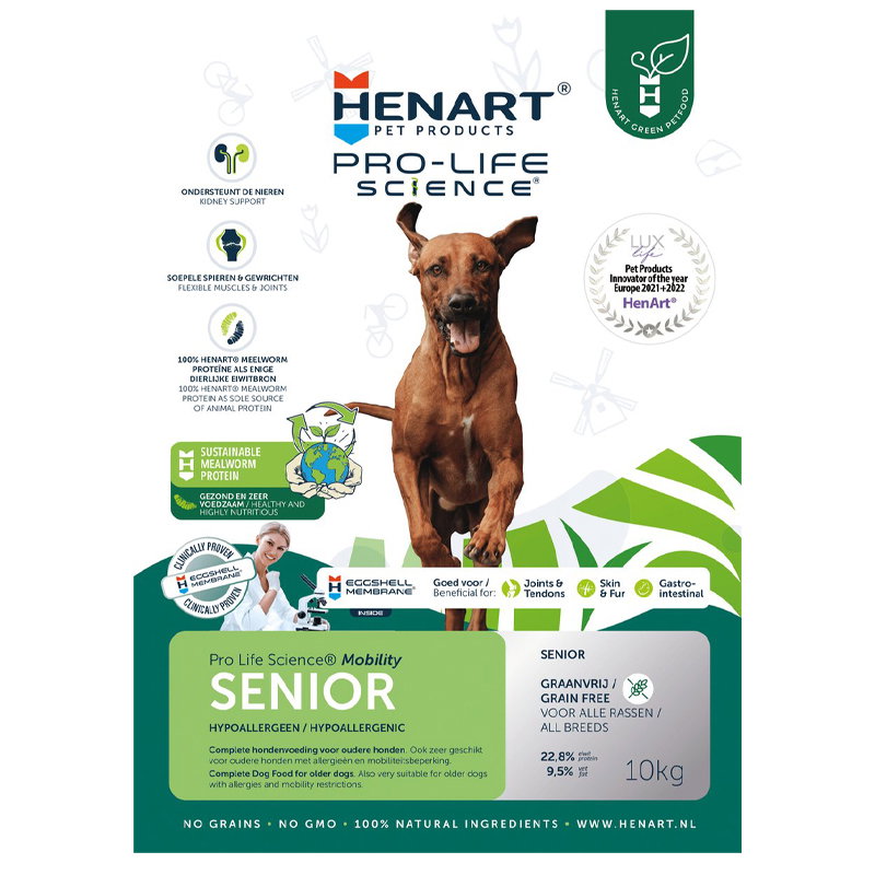 Henart Mealworm Insect Senior With Hem Eggshell Membrane 10 Kg