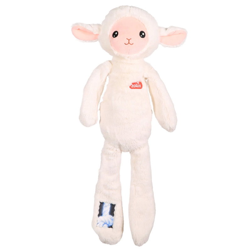 Zolux Furry Farm Schaap Lenny Pluche Met Touw Wit 32X21X5,5 Cm