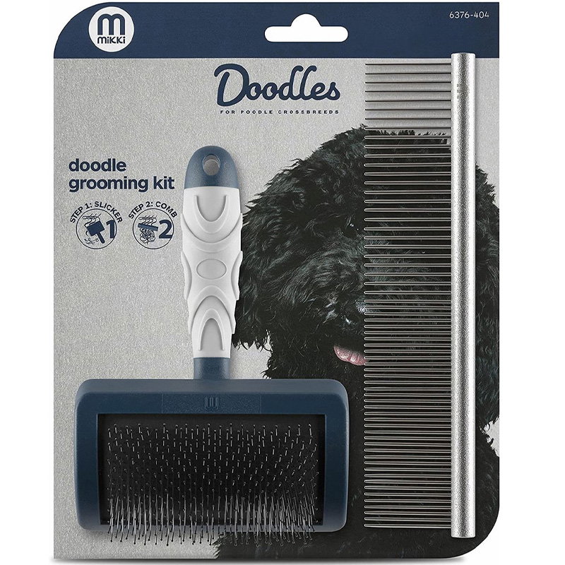 Mikki Doodle Grooming Kit Met Kam En Slickerborstel