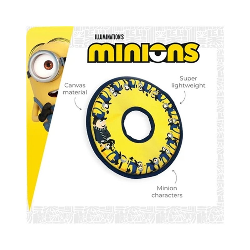 Minions Canvas Frisbee Geel 25X25X1,2 Cm - Afbeelding 3