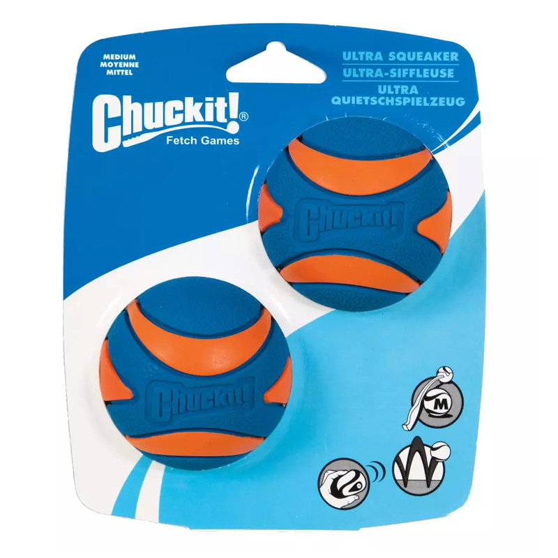 Chuckit! Ultra Squeaker Ball M (2-pack)