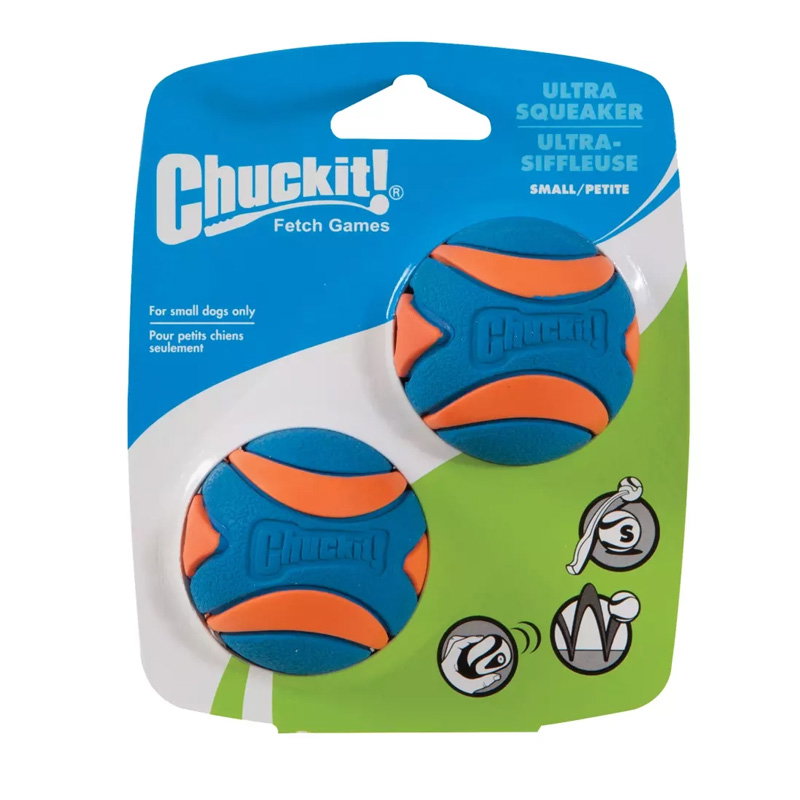 Chuckit! Ultra Squeaker Ball S (2-pack)