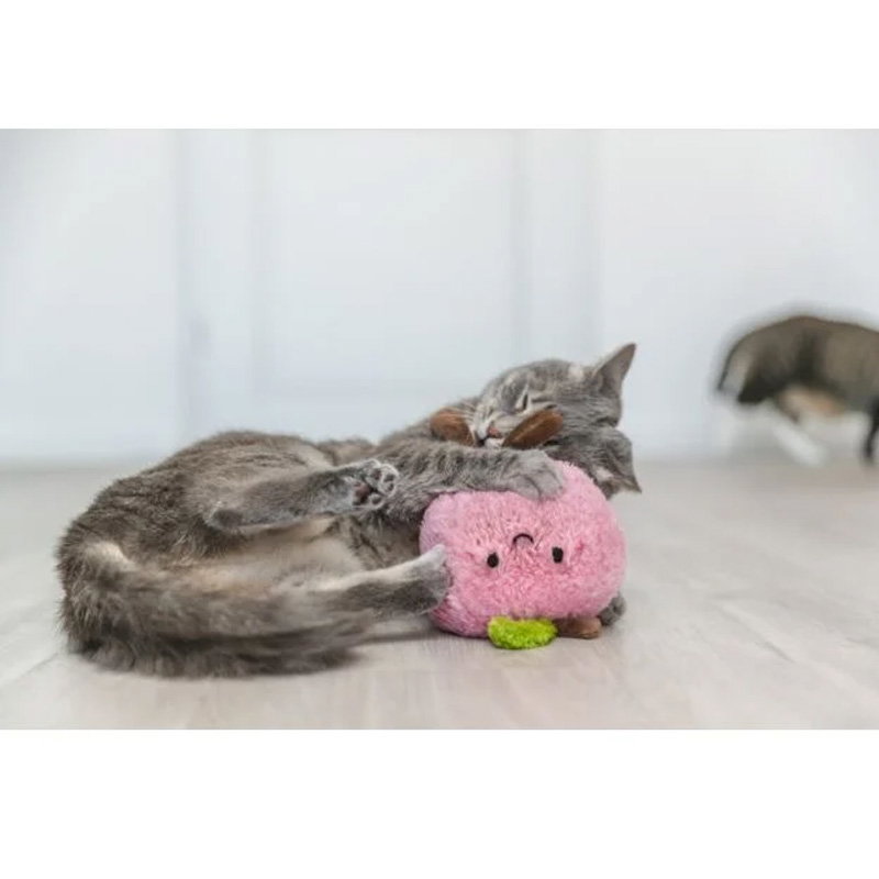 Trixie Perzik Xxl Pluche Met Amerikaanse Catnip 20 Cm - Afbeelding 2
