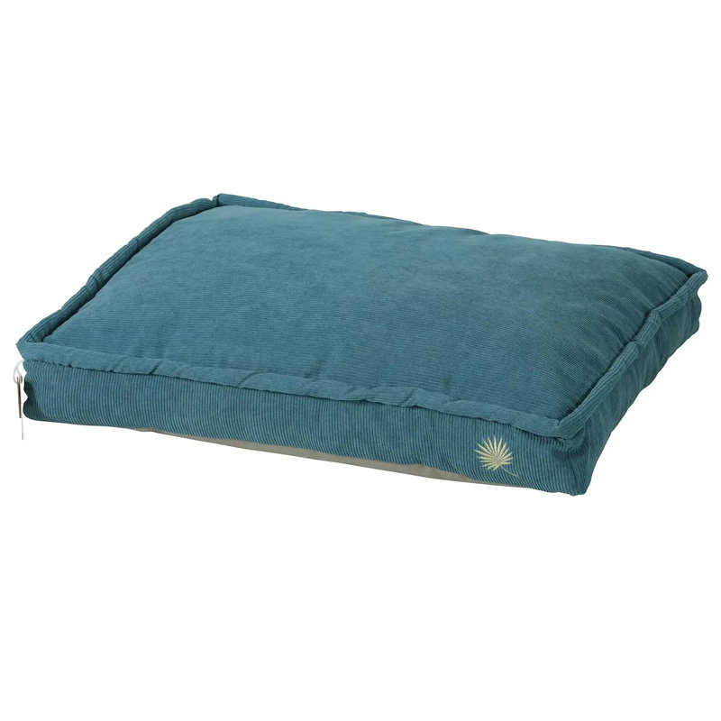 Zolux Hondenkussen Toscane Hoekig Gerecyclede Vulling Blauw 70X50X14 Cm