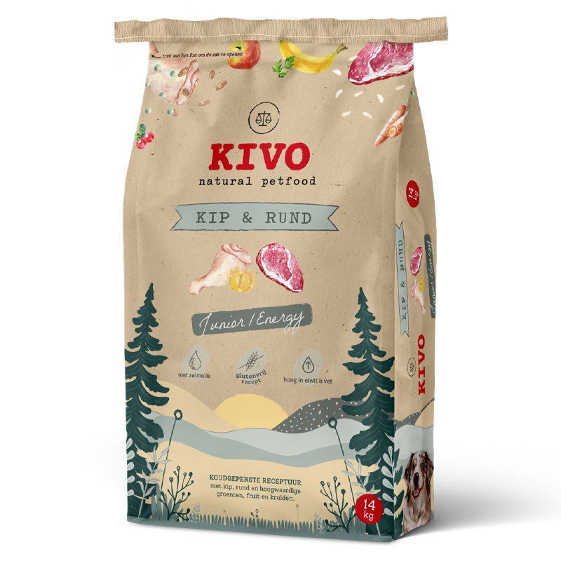 Kivo persbrok KIP & RUND (Junior/Energy) 14kg