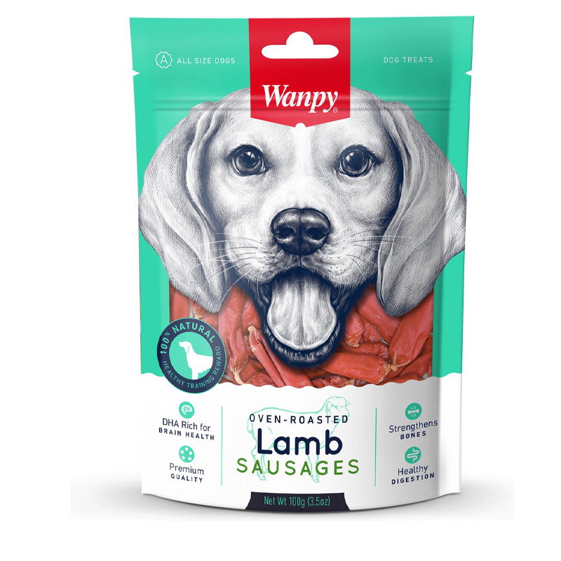Wanpy Oven-Roasted Lamb Sausages 100 Gr