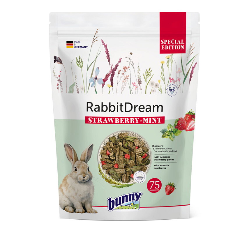 Bunny Nature Konijnendroom Special Edition Strawberry / Mint 1,5 Kg
