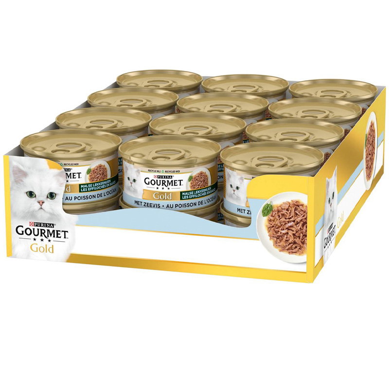 Gourmet Gold Malse Lekkernijen Zeevis 24X85 Gr - Afbeelding 2