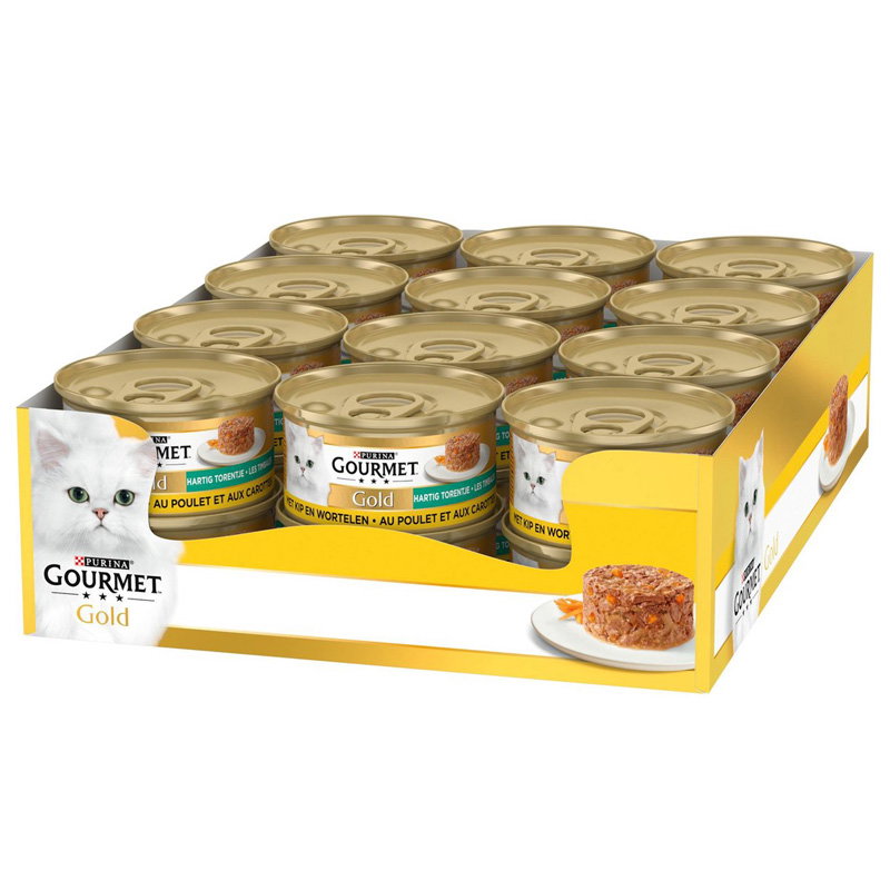 Gourmet Gold Hartig Torentje Kip / Wortel 24X85 Gr - Afbeelding 2