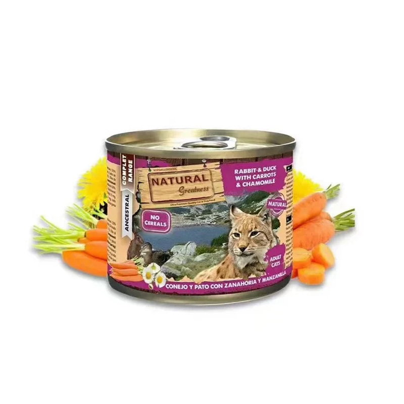 Natural Greatness Rabbit / Duck With Carrots And Chamomile 185 Gr