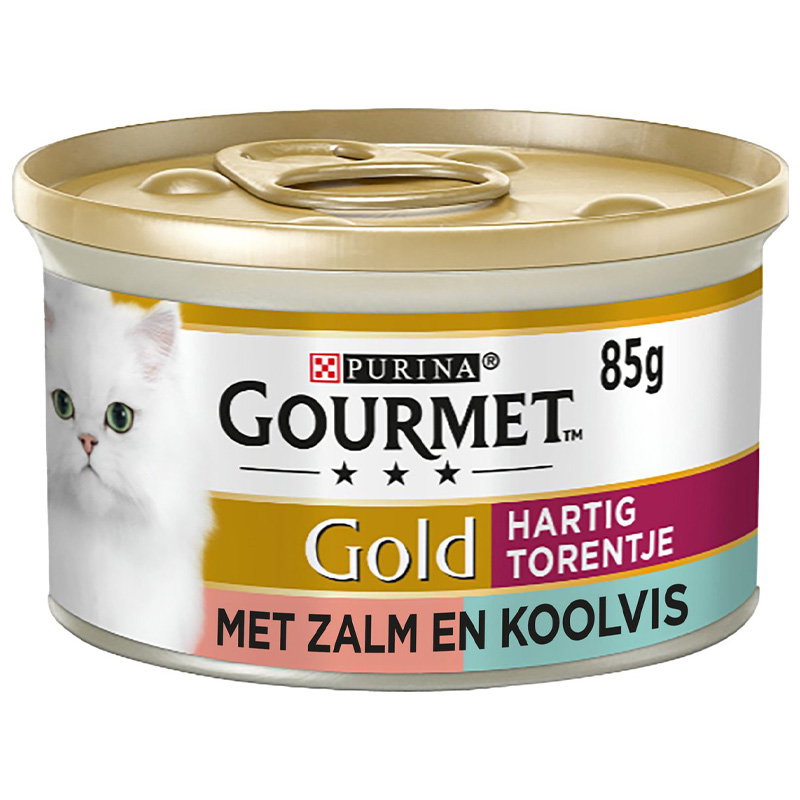 Gourmet Gold Hartig Torentje Zalm 24X85 Gr