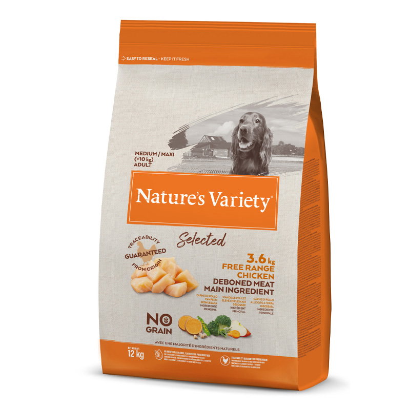 Natures Variety Selected Adult Medium Free Range Chicken 12 Kg