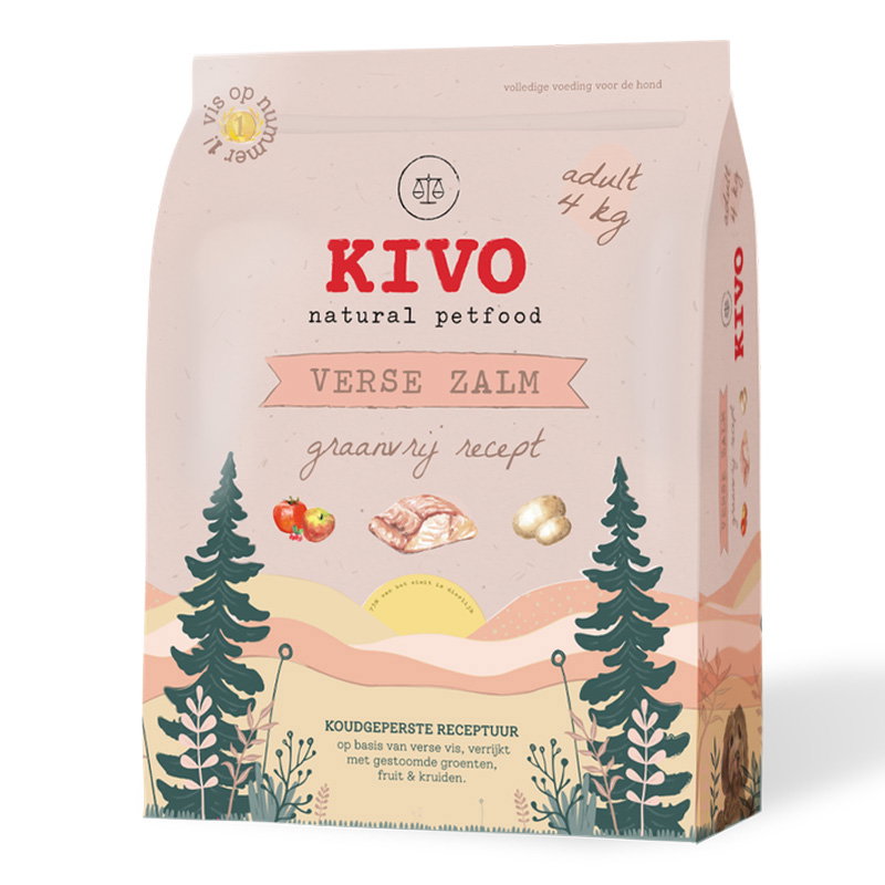 Kivo persbrok ZALM graanvrij 4kg