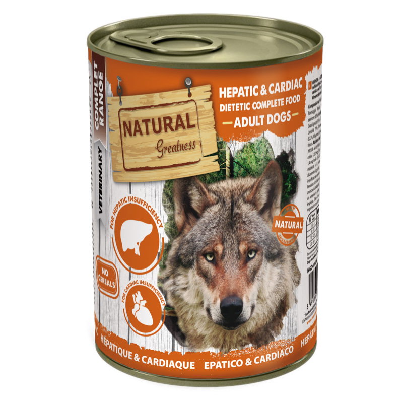 Natural Greatness Veterinary Diet Dog Hepatic / Cardiac Lever & Hart 400 Gr