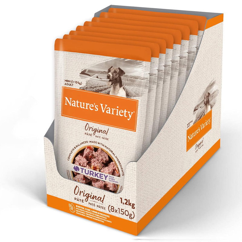 Natures Variety Original Mini Pouch Turkey 8X150 Gr