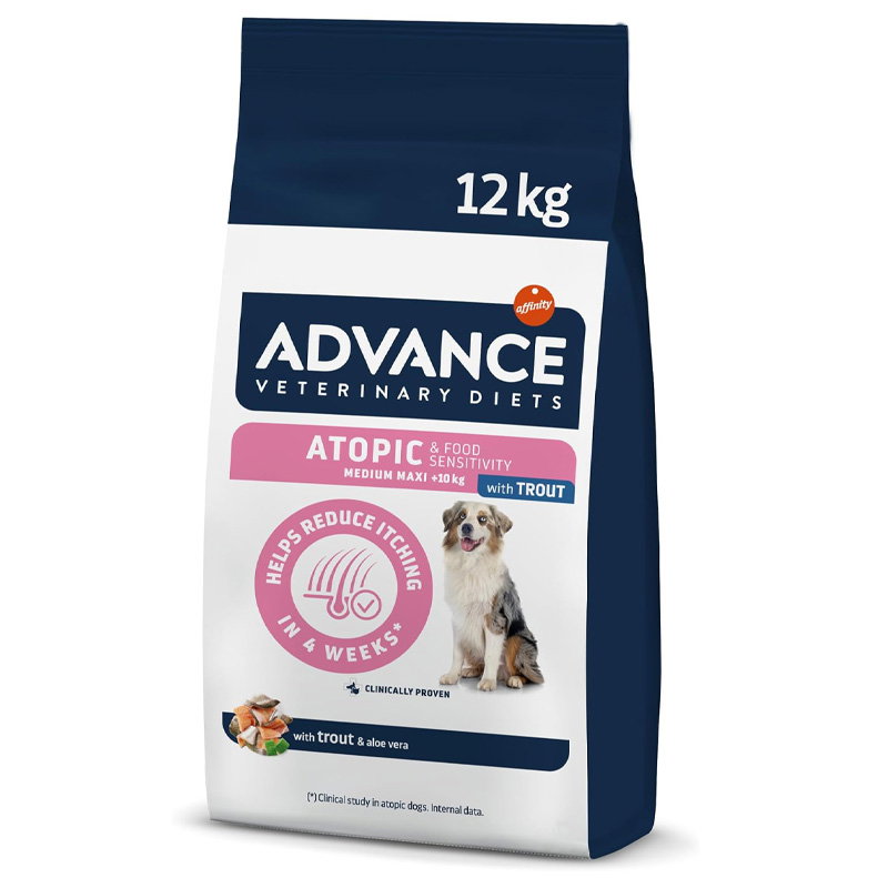 Advance Veterinary Diet Dog Gevoelige Huid Medium / Maxi 12 Kg