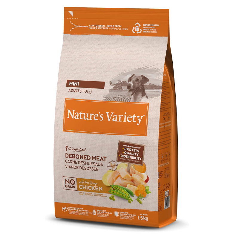 Natures Variety Selected Adult Mini Free Range Chicken 1,5 Kg